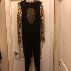 Gold Sequin plus size jumpsuit